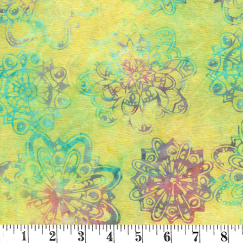 AL024 (AB) Bright Mandala • BatiksFabric In-Store • Batiks • Fab