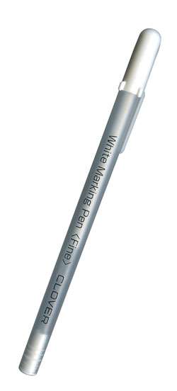 Clover Water-Soluble Marking Pen - Fine-White