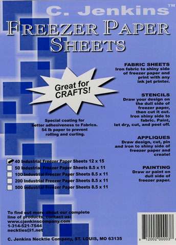 C. Jenkins Freezer Paper 12 in x 15 in. 40 count